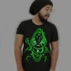 glow in dark black T-shirt