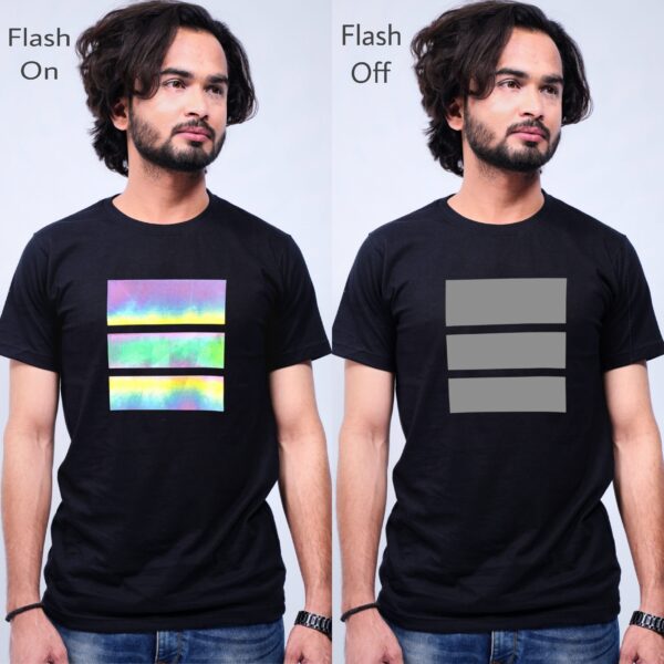 Rainbow reflective T-shirt