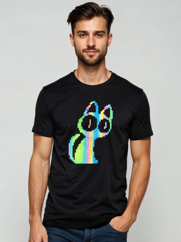 Rainbow reflective T-shirt